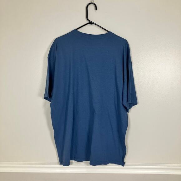 The Big Lebowski T Shirt Laziest in Los Angeles Graphic Print Movie Tee XL Blue - Picture 2 of 7